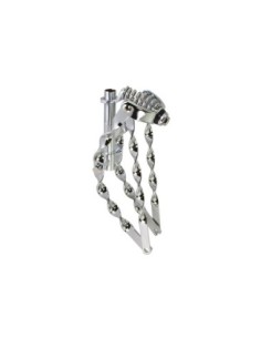 12 Lowrider Bent Flat Twisted Spring Fork 1 Inch Chrome.